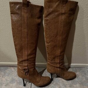 Dior leather cannage boots